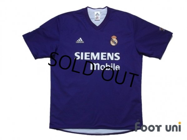 Photo1: Real Madrid 2002-2003 3rd Reversible Shirt LFP Patch/Badge Centenario Embroidery (1)