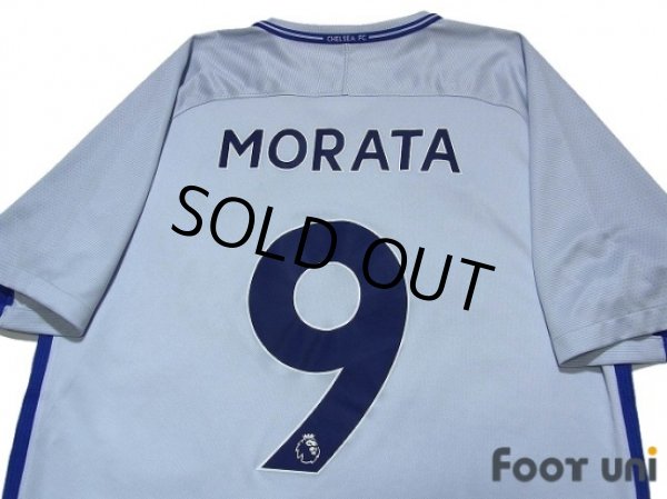Photo4: Chelsea 2017-2018 Away Shirt #9 Morata (4)