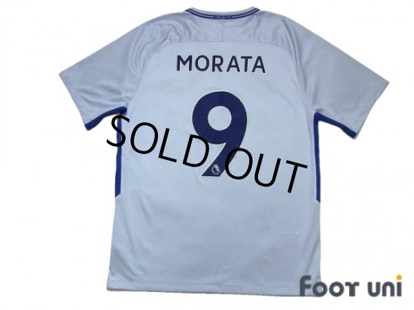 Photo2: Chelsea 2017-2018 Away Shirt #9 Morata (2)