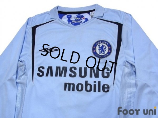 Photo3: Chelsea 2005-2006 Away Long Sleeve Shirt #6 Carvalho (3)