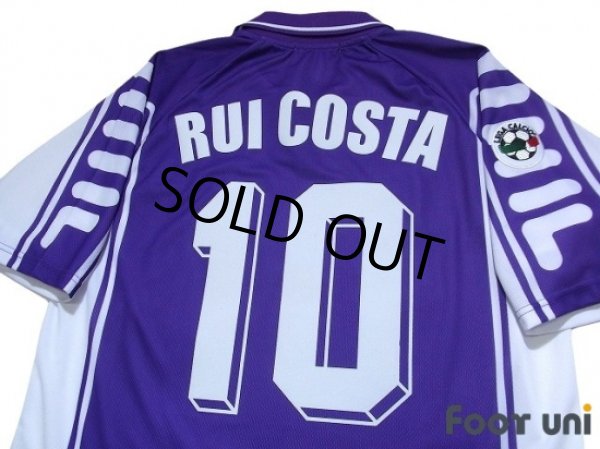 Photo4: Fiorentina 1999-2000 Home Shirt #10 Rui Costa Lega Calcio Patch/Badge (4)