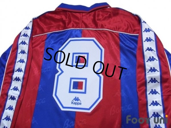 Photo4: FC Barcelona 1993-1995 Home Long Sleeve Shirt #8 (4)