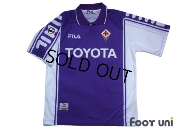 Photo1: Fiorentina 1999-2000 Home Shirt #10 Rui Costa Lega Calcio Patch/Badge (1)