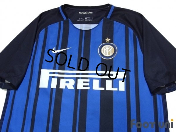 Photo3: Inter Milan 2017-2018 Home Shirt #77 Brozovic (3)