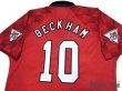 Photo4: Manchester United 1996-1998 Home Shirt #10 Beckham Champions 1995-1996 The F.A. Premier League Patch/Badge (4)