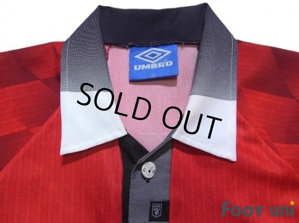 Photo5: Manchester United 1996-1998 Home Shirt #10 Beckham Champions 1995-1996 The F.A. Premier League Patch/Badge (5)