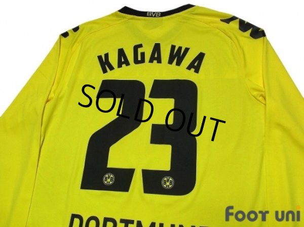 Photo4: Borussia Dortmund 2011-2012 Home Long Sleeve Shirt #23 Kagawa (4)