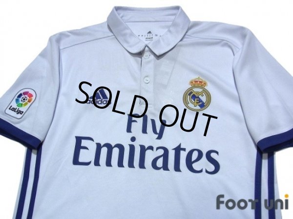 Photo3: Real Madrid 2016-2017 Home Shirt #7 Ronaldo La Liga Patch/Badge w/tags (3)