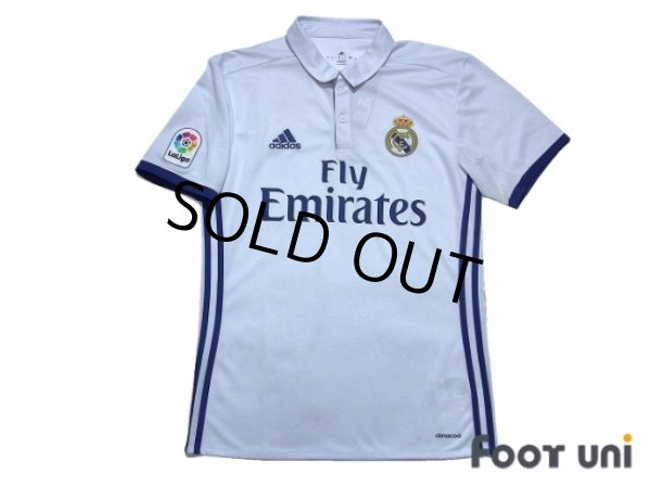 Photo1: Real Madrid 2016-2017 Home Shirt #7 Ronaldo La Liga Patch/Badge w/tags (1)