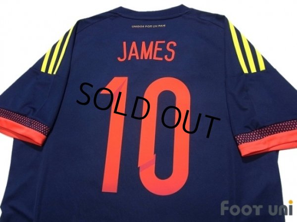 Photo4: Colombia 2015-2016 Away Shirt #10 James Rodriguez (4)