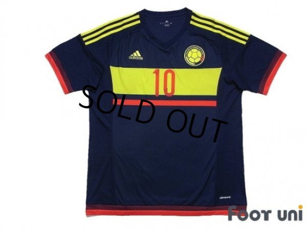 Photo1: Colombia 2015-2016 Away Shirt #10 James Rodriguez (1)