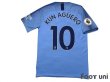 Photo2: Manchester City 2018-2019 Home Shirt #10 Kun Aguero Premier League Patch/Badge (2)