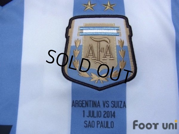 Photo6: Argentina 2014 Home Shirt #7 Di Maria 2014 FIFA World Cup Brazil Patch/Badge w/tags (6)