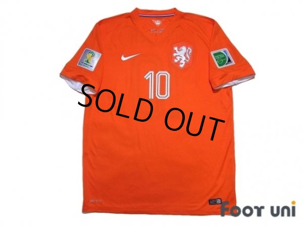 Photo1: Netherlands 2014 Home Shirt #10 Sneijder 2014 FIFA World Cup Brazil Patch/Badge w/tags (1)