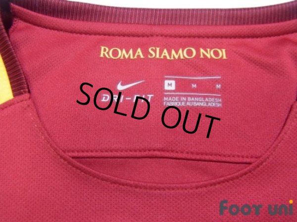 Photo5: AS Roma 2017-2018 Home Shirt #44 Konstantinos Manolas Serie A Tim Patch/Badge (5)
