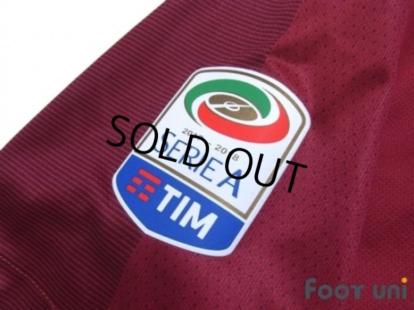 Photo6: AS Roma 2017-2018 Home Shirt #44 Konstantinos Manolas Serie A Tim Patch/Badge (6)