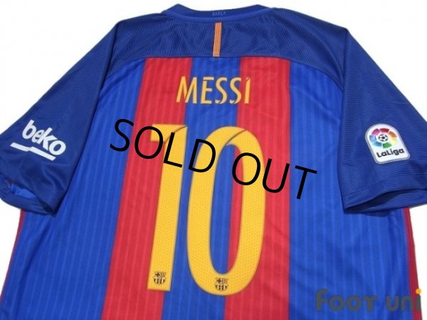 Photo4: FC Barcelona 2016-2017 Home Shirt #10 Messi La Liga Patch/Badge w/tags (4)