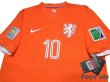 Photo3: Netherlands 2014 Home Shirt #10 Sneijder 2014 FIFA World Cup Brazil Patch/Badge w/tags (3)