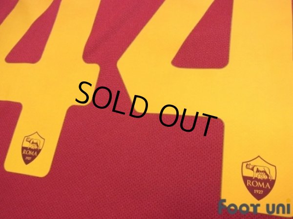 Photo7: AS Roma 2017-2018 Home Shirt #44 Konstantinos Manolas Serie A Tim Patch/Badge (7)