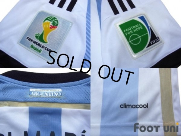 Photo7: Argentina 2014 Home Shirt #7 Di Maria 2014 FIFA World Cup Brazil Patch/Badge w/tags (7)