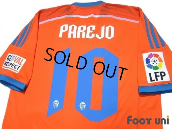 Photo4: Valencia 2014-2015 Away Shirt #10 Daniel Parejo LFP Patch/Badge (4)