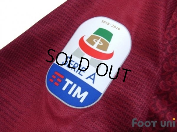 Photo7: AS Roma 2018-2019 Home Shirt #18 Strootman Serie A Tim Patch/Badge (7)