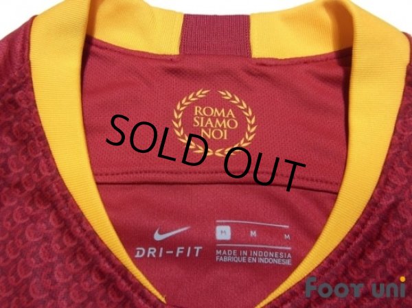 Photo5: AS Roma 2018-2019 Home Shirt #18 Strootman Serie A Tim Patch/Badge (5)