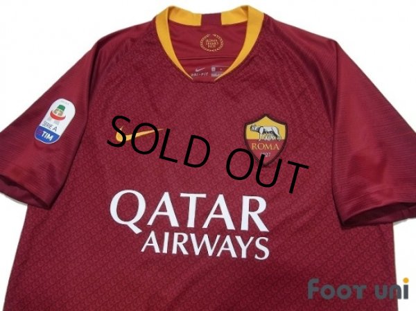 Photo3: AS Roma 2018-2019 Home Shirt #18 Strootman Serie A Tim Patch/Badge (3)