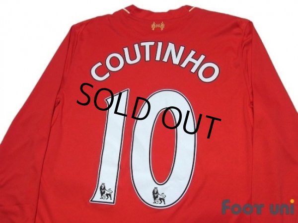 Photo4: Liverpool 2015-2016 Home Long Sleeve Shirt #10 Coutinho (4)
