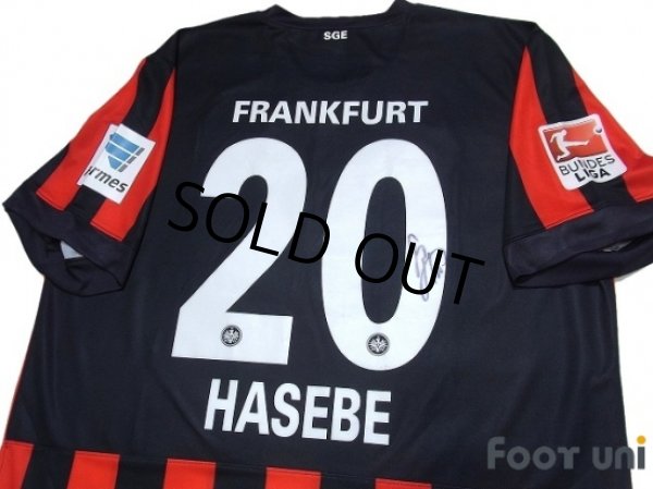 Photo4: Eintracht Frankfurt 2014-2015 Home Shirt #20 Hasebe w/tags (4)