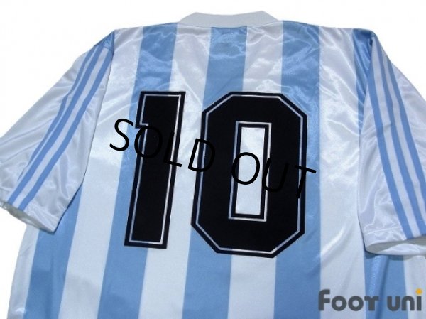Photo4: Argentina 1991-1992 Home Shirt #10 (4)