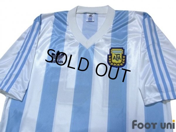 Photo3: Argentina 1991-1992 Home Shirt #10 (3)