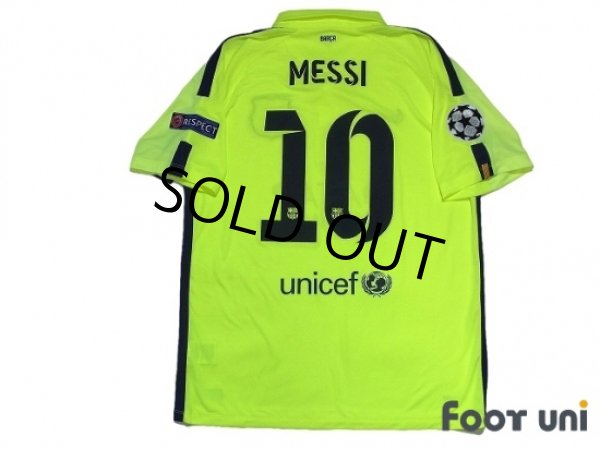 Photo3: FC Barcelona 2014-2015 3rd Shirts and shorts Set #10 Messi w/tags (3)