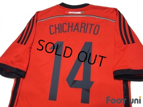 Photo4: Mexico 2014 Away Shirt #14 Chicharito (4)