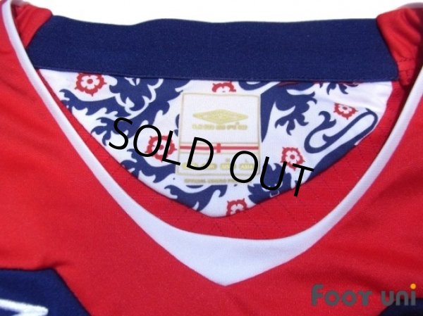 Photo5: England 2008 Away Long Sleeve Shirt #10 Gerrard (5)