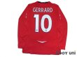 Photo2: England 2008 Away Long Sleeve Shirt #10 Gerrard (2)