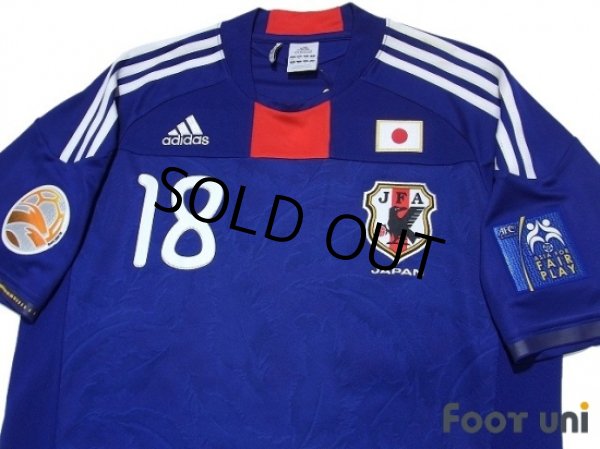 Photo3: Japan 2011 Home Shirt #18 Honda ASIAN Cup 2011 Patch/Badge FC Asia for Fair Play Patch/Badge w/tags (3)
