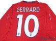 Photo4: England 2008 Away Long Sleeve Shirt #10 Gerrard (4)