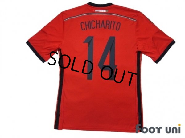 Photo2: Mexico 2014 Away Shirt #14 Chicharito (2)