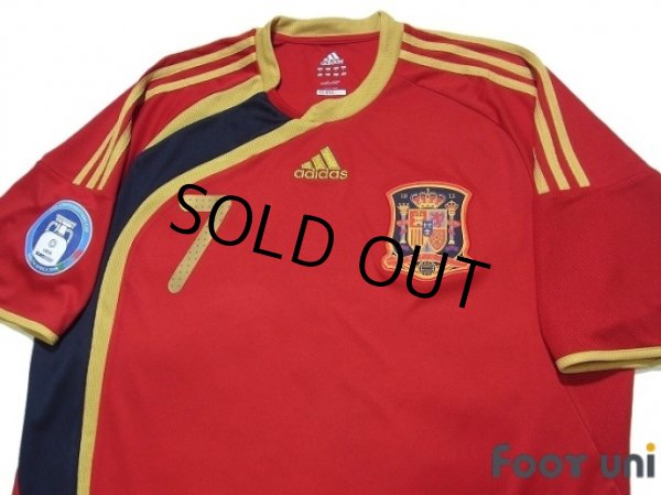 Photo3: Spain 2009 Home Shirt #7 David Villa FIFA Confederations Cup South Africa 2009 Patch/Badge (3)