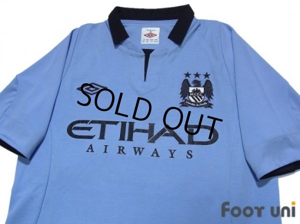 Photo3: Manchester City 2012-2013 Home Shirt #21 Silva (3)