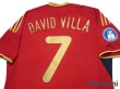 Photo4: Spain 2009 Home Shirt #7 David Villa FIFA Confederations Cup South Africa 2009 Patch/Badge (4)