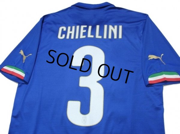 Photo4: Italy 2014 Home Shirt #3 Chiellini (4)