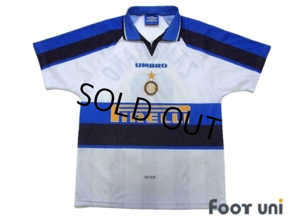 Photo1: Inter Milan 1996-1997 Away Shirt #9 Zamorano (1)