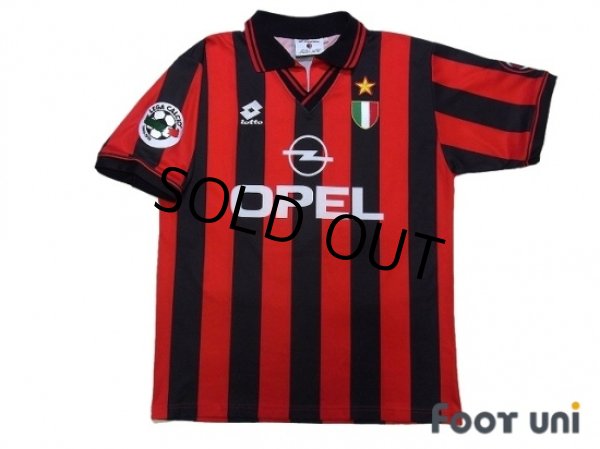 Photo1: AC Milan 1996-1997 Home Shirt #18 Baggio Lega Calcio Patch/Badge (1)