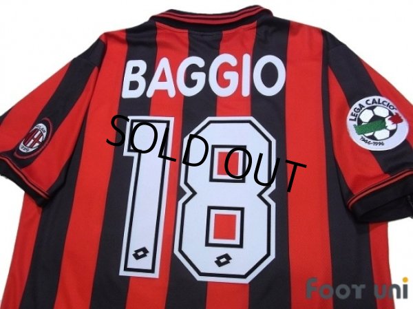 Photo4: AC Milan 1996-1997 Home Shirt #18 Baggio Lega Calcio Patch/Badge (4)