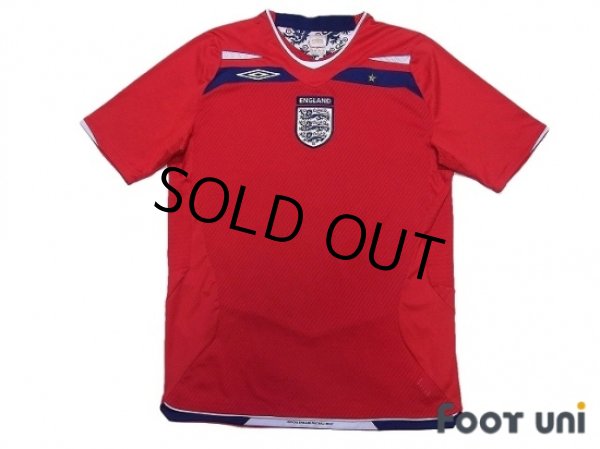 Photo1: England 2008 Away Shirt (1)