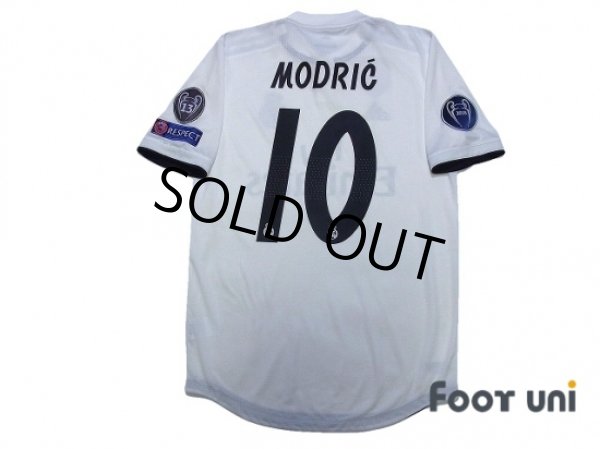 Photo2: Real Madrid 2018-2019 Home Authentic Shirts and shorts Set #10 Modric (2)