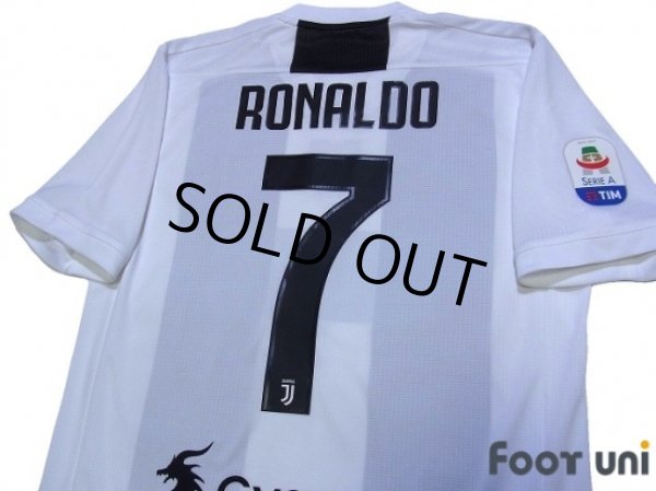 Photo4: Juventus 2018-2019 Home Authentic Shirts and shorts Set #7 Ronaldo (4)