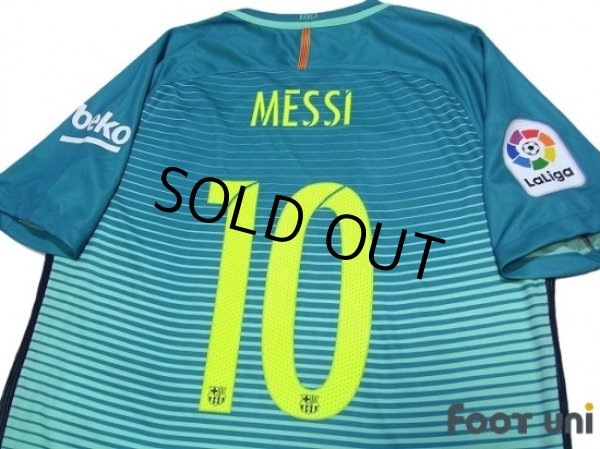 Photo4: FC Barcelona 2016-2017 3rd Shirts and shorts Set #10 Messi La Liga Patch/Badge (4)